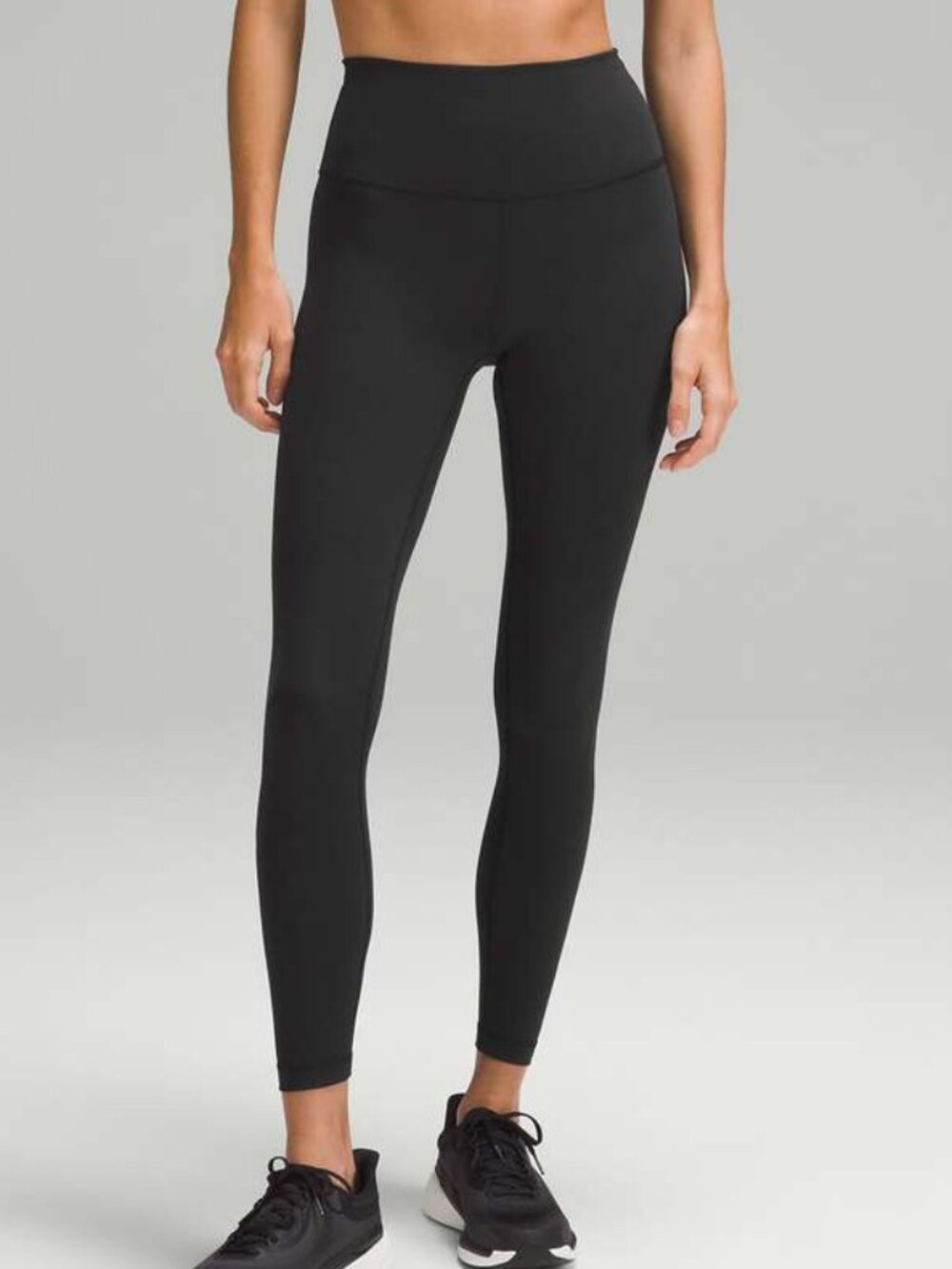 Lululemon Wunder Train High Rise Tight 25" Inseam Black *Graphic Size 4